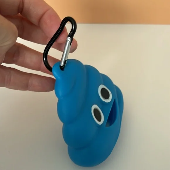 Blue Silicone Dog Poop Bag Dispenser - Picture 2 of 6